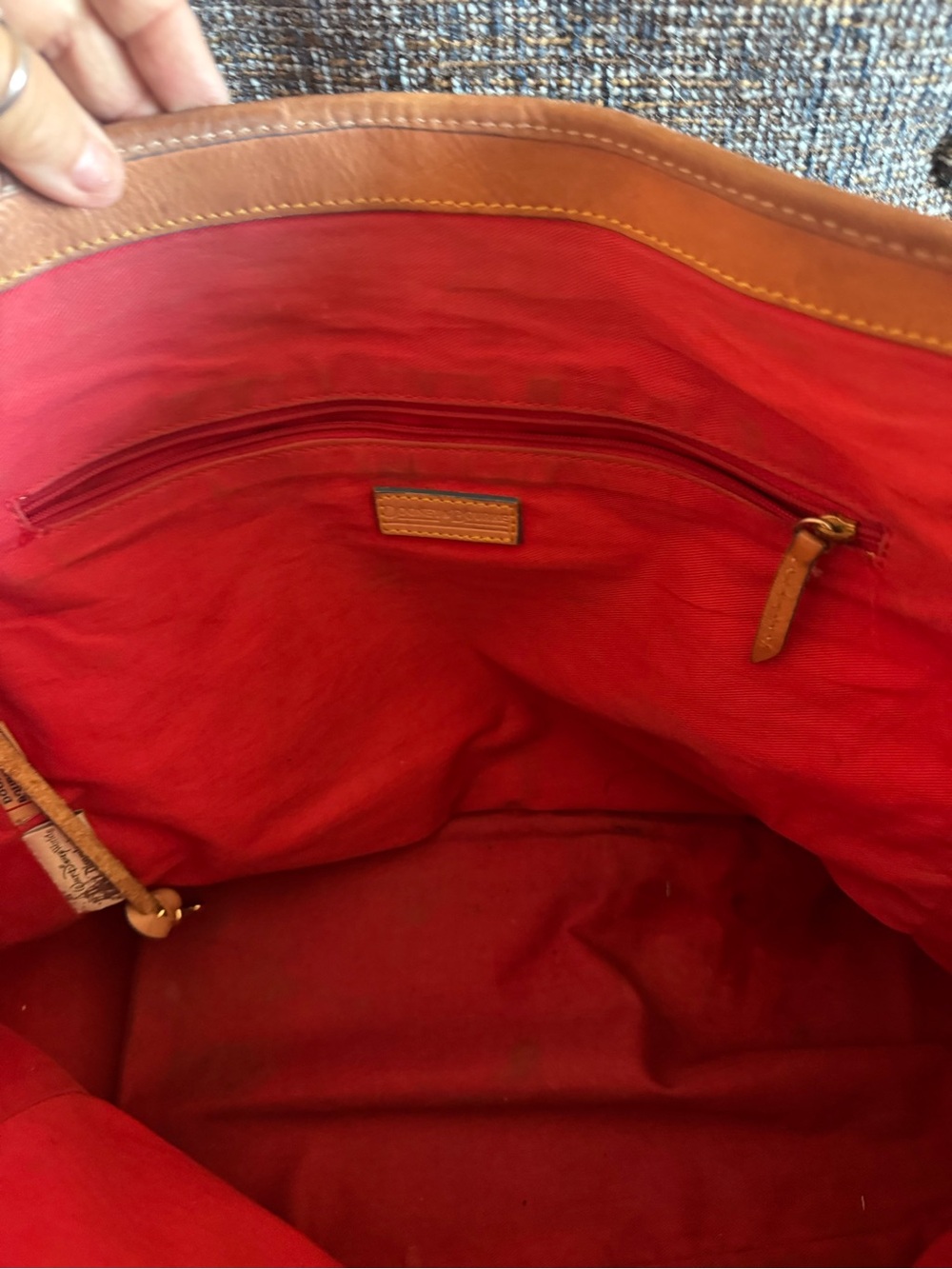 Dooney & Bourke Multicolor Disney Parks Tote with Brown Trim - Picture 5 of 10